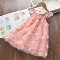 thumbnail image 2 of XFHLMJFF Girls Dress Kids Sleeveless Lace Baby Summer Toddler Party Flower Princess Embroidery Tulle Comfortable Sundress, 2 of 5