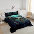 thumbnail image 3 of Sea Turtle Comforter Set Dreamcatcher Twin Bedding Sets,Boho Feather Quilt Bed Set Nautical Sea Animals Duvet Insert,Exotic Bohemian Decor, 3 of 7
