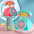 thumbnail image 1 of Educational Toy Phone, Chinese English Learning, Interactive Ringer Sounds, Cute Cartoon Design, for Boys, Early hood Development, Role-Playing Game, Toy Landline Phone, Plastic Material, for, 1 of 4