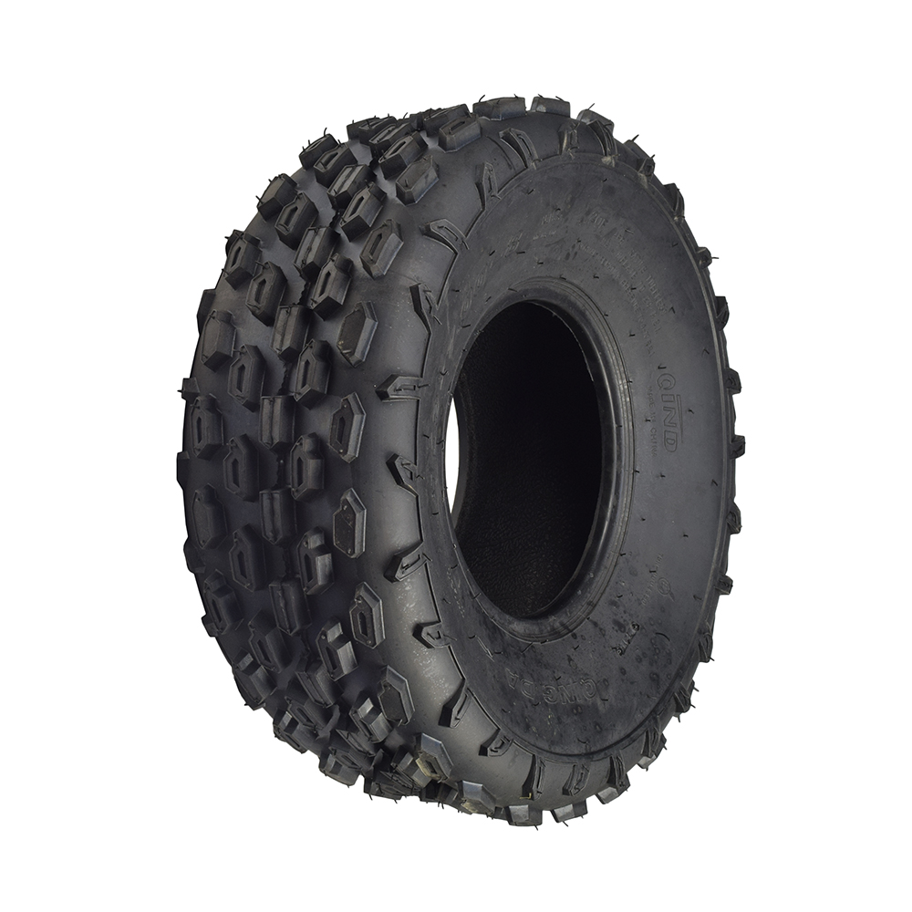 AlveyTech 19x7.008 Knobby Tire for Mini Bikes (Qind Tread Pattern QD