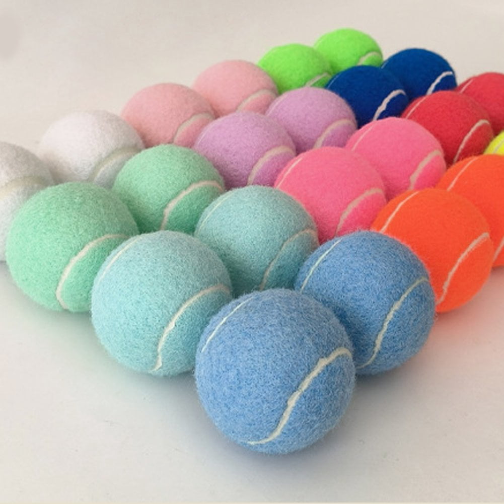 Vjnyvs 12Pcs Training Tennis Balls For Easy Transport Random Colors Playing Balls Durable Tennis Accessory