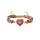 thumbnail image 4 of Pulseras Trenzadas Minnieouse de Cuentas de Piedra Duraderas Charm Personalizado Rojo, 4 of 6