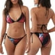 thumbnail image 3 of Fotbe Closeup Red Flamingo Portrait Traje de Baño para Mujer de Dos Piezas – Bikini Sexy de Tirantes Tipo Halter con Diseño Triangular, 3 of 6
