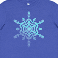 thumbnail image 4 of Inktastic Christmas Blue Ice Snowflake Youth T-Shirt, 4 of 5