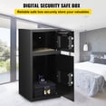 thumbnail image 2 of VEVOR Security Safe Box Large Double Door Steel Safe Box Stable Construction Strong Box with Digital Lock for Money Gun Jewelry Black, 2 of 9
