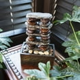thumbnail image 4 of Alpine Corporation 12" Stacked Rocks Indoor / Outdoor Tabletop Fountain, 4 of 13