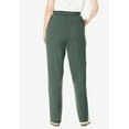 thumbnail image 2 of Woman Within Plus Size Straight-Leg Stretch Ponte-Knit Pull-On Pants, 2 of 5