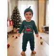 thumbnail image 6 of RUINIXCW Baby Christmas Outfit Letter Truck Embroidery Long Sleeve Romper and Hat, 6 of 8