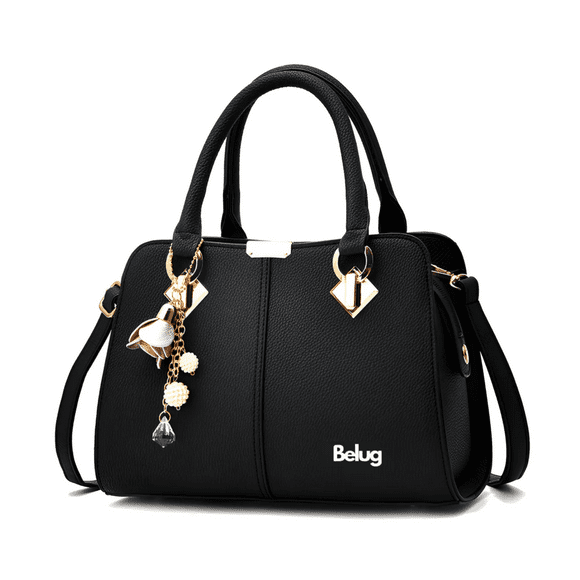 Bolso De Mano Para Dama Bandolera Moda De Bolsa Mujer Color Negro