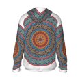 thumbnail image 3 of Balery Mandala Men's Women's UPF 50+ Sun Protection Lightweight Hoodie Performance Long Sleeve Shirt for Fishing Running-Medium, 3 of 9