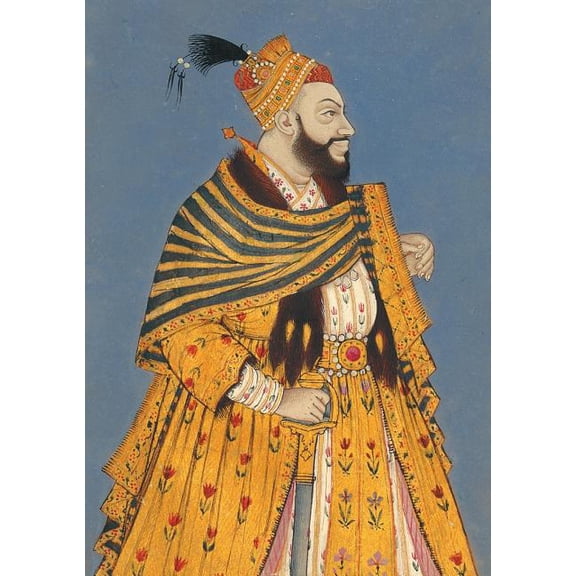 Bnf Portraits Carnet Ligné Ligné Notable Indien, Miniature 18e, (Paperback)