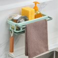 thumbnail image 1 of AMERTEER Wall-mounted Draining Rack with Storage Rack Lightweight Easy Installation Rack for Kitchen Bathroom Sink, 1 of 4