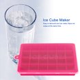 thumbnail image 2 of 24-Cavity Square Ice Cube Mold Tray Pudding DIY Maker Silicone Mould Kitchen Tool(Rose Red), 2 of 11