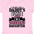 thumbnail image 4 of Inktastic Im Not Just Daddys Little Im a Truckers Daughter Girls Baby Bodysuit, 4 of 5