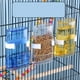thumbnail image 3 of Azul Alimentación Colgante Canario Contenedor de Almacenamiento Cockatiel Bebedero para Pájaros Comedero de Agua para Pájaros, 3 of 6