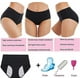 thumbnail image 4 of 5 piezas de ropa interior menstrual para mujer, bragas de algodón a prueba de fugas, calzoncillos, 4 of 5