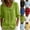#01 Green, variant on Womens 3/4 Length Sleeve Button Down Blouses Peter Pan Collar Cotton Linen Loose Flowy Fit Tops Soft Wrinkle Resistant Casual Summer Office Shirts , L, #01 Green
