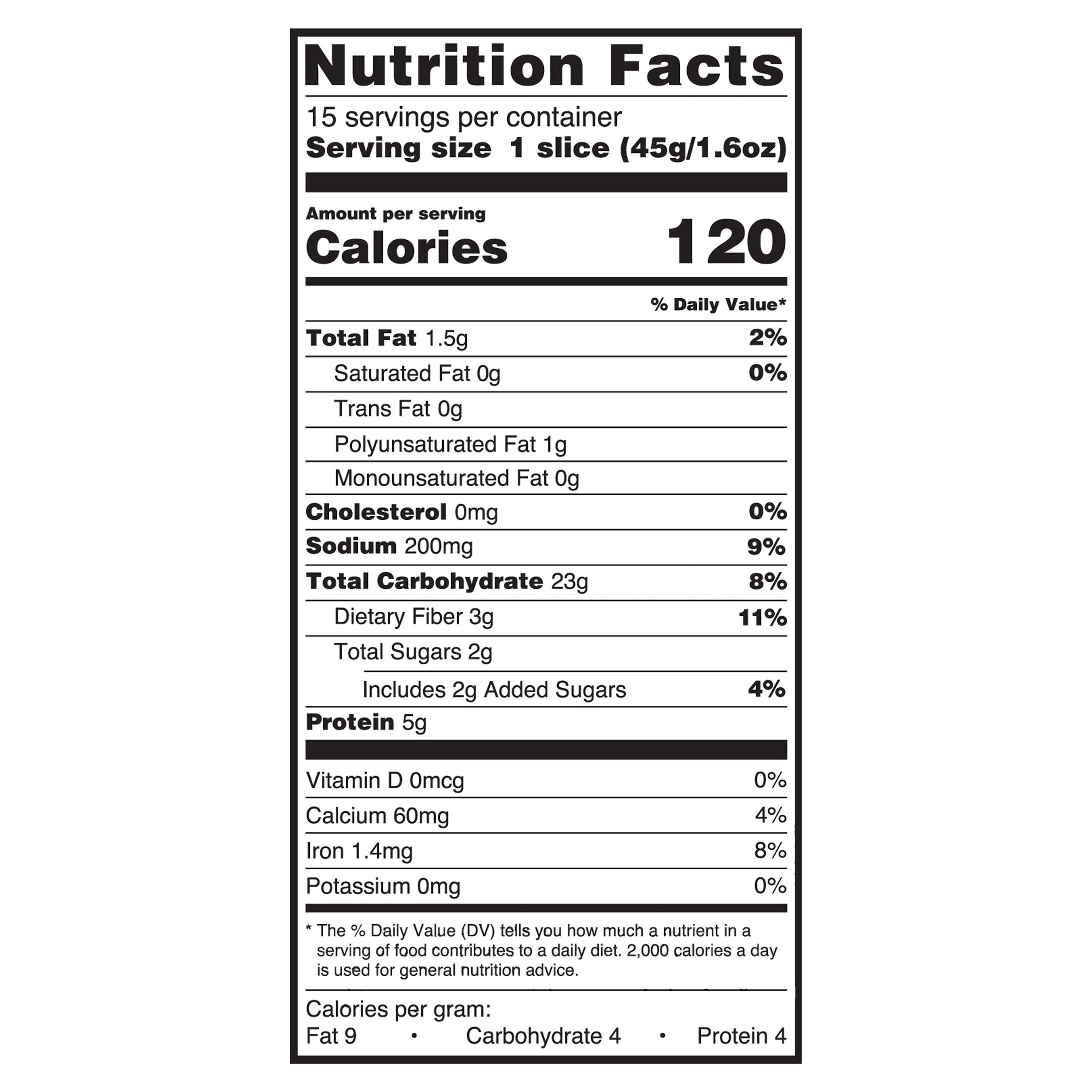 Great Value New York Style Rye Bread, 24 oz