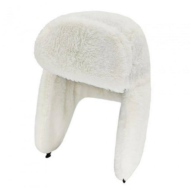 Gorro de trampero Yuyangstore de invierno con orejeras Blanco Sombreros de cazador de invierno
