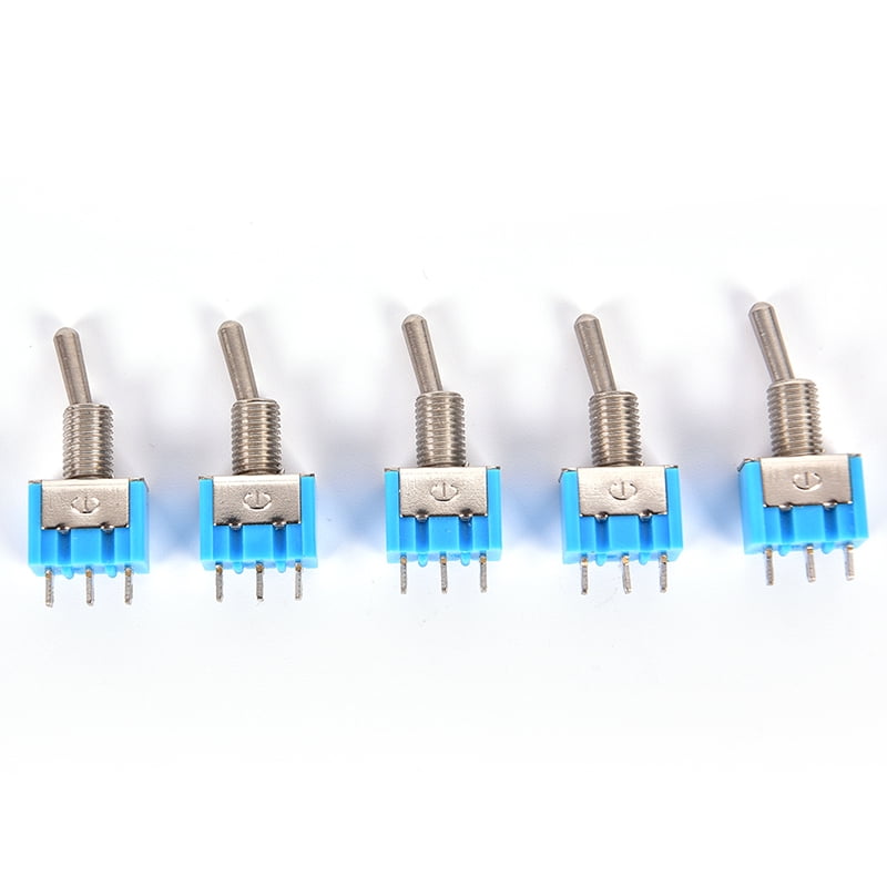 10 Pcs Small Mini SPDT MTS-102 3-Pin 2 Position 6A 125VAC On-on Toggle Switches 