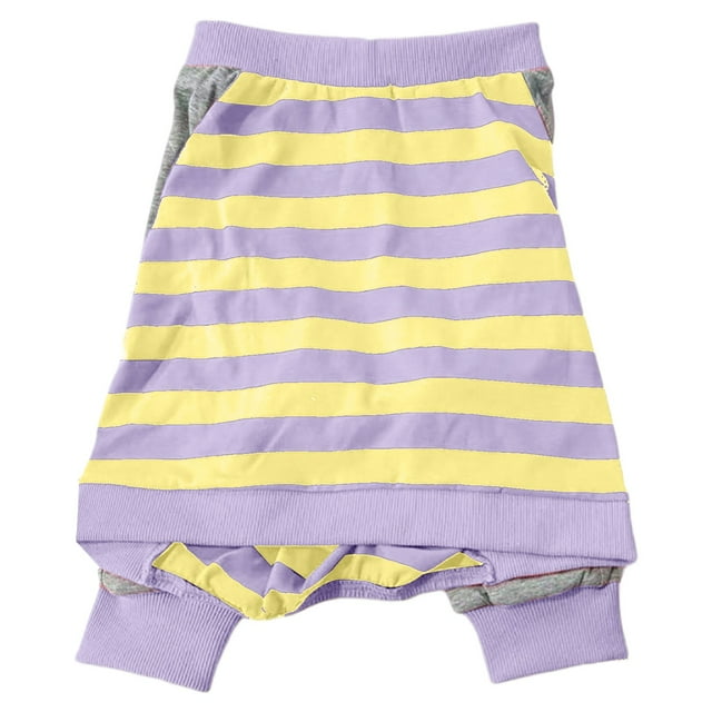 Polyester Dog Protective Shirt - Lightweight, Breathable, Striped Print - for Medium/Large Dogs' Injury Prevention