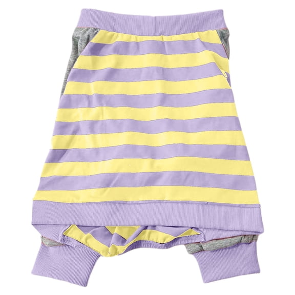 Polyester Dog Protective Shirt - Lightweight, Breathable, Striped Print - for Medium/Large Dogs' Injury Prevention