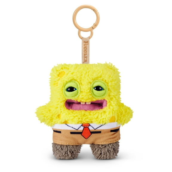 Fuggler SpongeBob Key Rings 5 inch (SquarePants), Funny Ugly Monster Plush Keychain by ZURU
