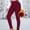 Wine, variant on Xysaqa Fleece Lined Leggings for Women, High Waisted Leggings Winter Belly Control Workout Yoga Pants Wine S