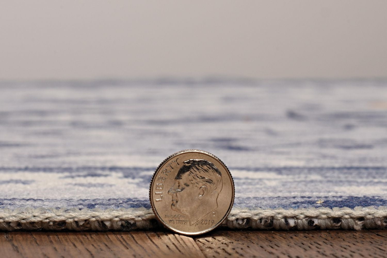 Harris 2' x 3' Washable Accent Rug, Grey and Ivory