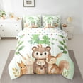 thumbnail image 6 of Manfei Monogrammed G Bedding Twin Size, Cartoon Initial Letter Bedding Sets Twin Size, Jungle Bear Reversible Comforter Sets with Sheets, Ultra Soft Room Decoration, 7pcs, 6 of 6