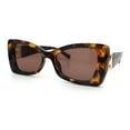 thumbnail image 4 of Womens Bow Tie Shape Beveled Thick Plastic Mod Designer Fashion Sunglasses Tortoise - Brown, 4 of 7