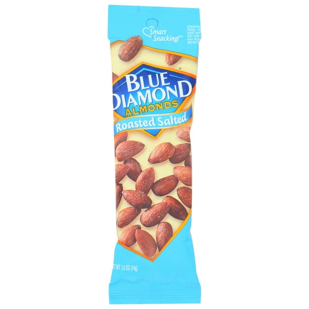 Blue Diamond Roasted And Salted Almonds, 1.5 Oz - Walmart.com - Walmart.com