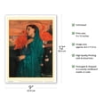 thumbnail image 2 of Young Woman with Ibis - From an Original Color Painting by Edgar Degas - Master Art Print (Unframed) 9in x 12in, 2 of 4