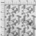 thumbnail image 2 of oneOone Rayon Gray Fabric Moire Craft Projects Decor Fabric Printed By The Yard 56 Inch Wide, 2 of 4