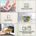 thumbnail image 4 of Recipientes de vidrio para preparación de comidas M MCIRCO, paquete de 5, 1,1 L, 3 compartimentos, 4 of 7
