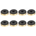 thumbnail image 5 of Unique Bargains D40xH11.35mm patas de plástico base anti-vibración para altavoz amplificador guitarra HiFi dorado 8Pcs, 5 of 5