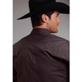 thumbnail image 2 of Stetson Western Shirt Mens L/S Poplin Snap Gray 11-001-0465-9355 GY, 2 of 3