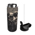 thumbnail image 2 of Sikiie Vintage Dog Illustration Print 18OZ Insulated Straw Cup, Portable Leak-proof Sports Water Bottle, Stainless Steel Water Cup Suitable for Home and Outdoor, 2 of 8