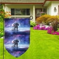 thumbnail image 6 of Sigee Astronauts Start Running Printed Flag12.5 * 18in Outdoor Yard Flags For Garden Decor, 6 of 9