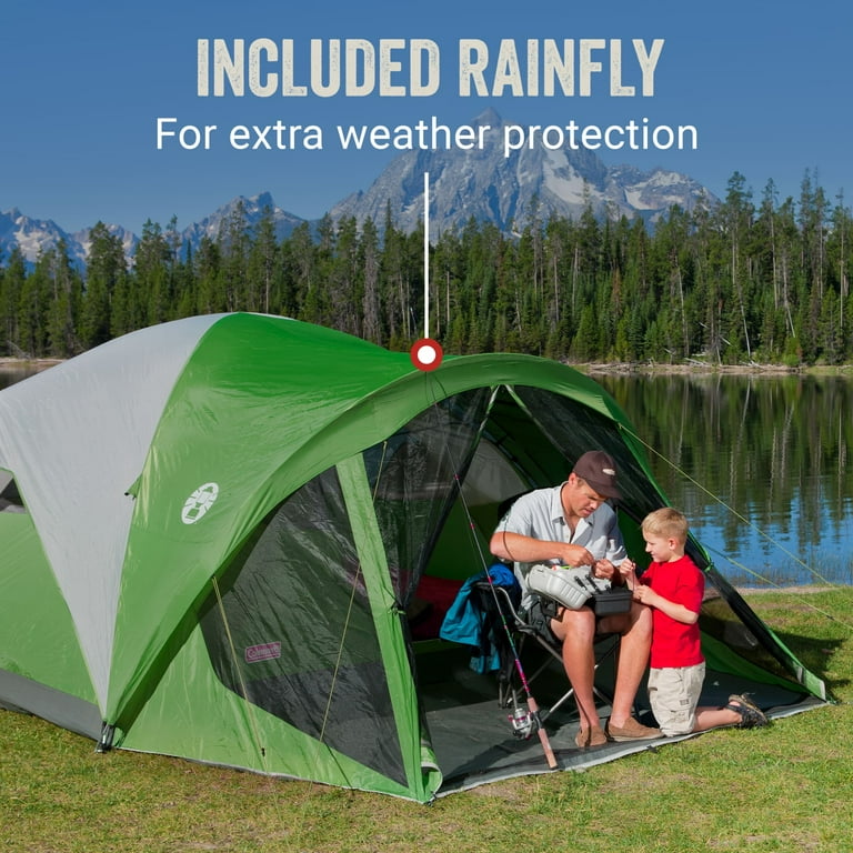 Coleman 6-Person Evanston Dome Camping Tent with Screen Room