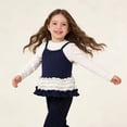 thumbnail image 7 of Tfken Girls Soft Comfy Tops Holiday Daily Wear Sleeveless Tank Tops Tees Fashion Comfortable Lightweight Children Trendy Clothes Size 2-3 Years, 7 of 7