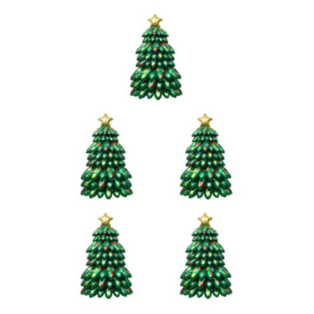 Baohd Festive Party Decor Christmas Foil Balloons With Exquisite Patterns Balloon Christmas Christmas Gifts Party Supplies multicolor Christmas tree 5Set
