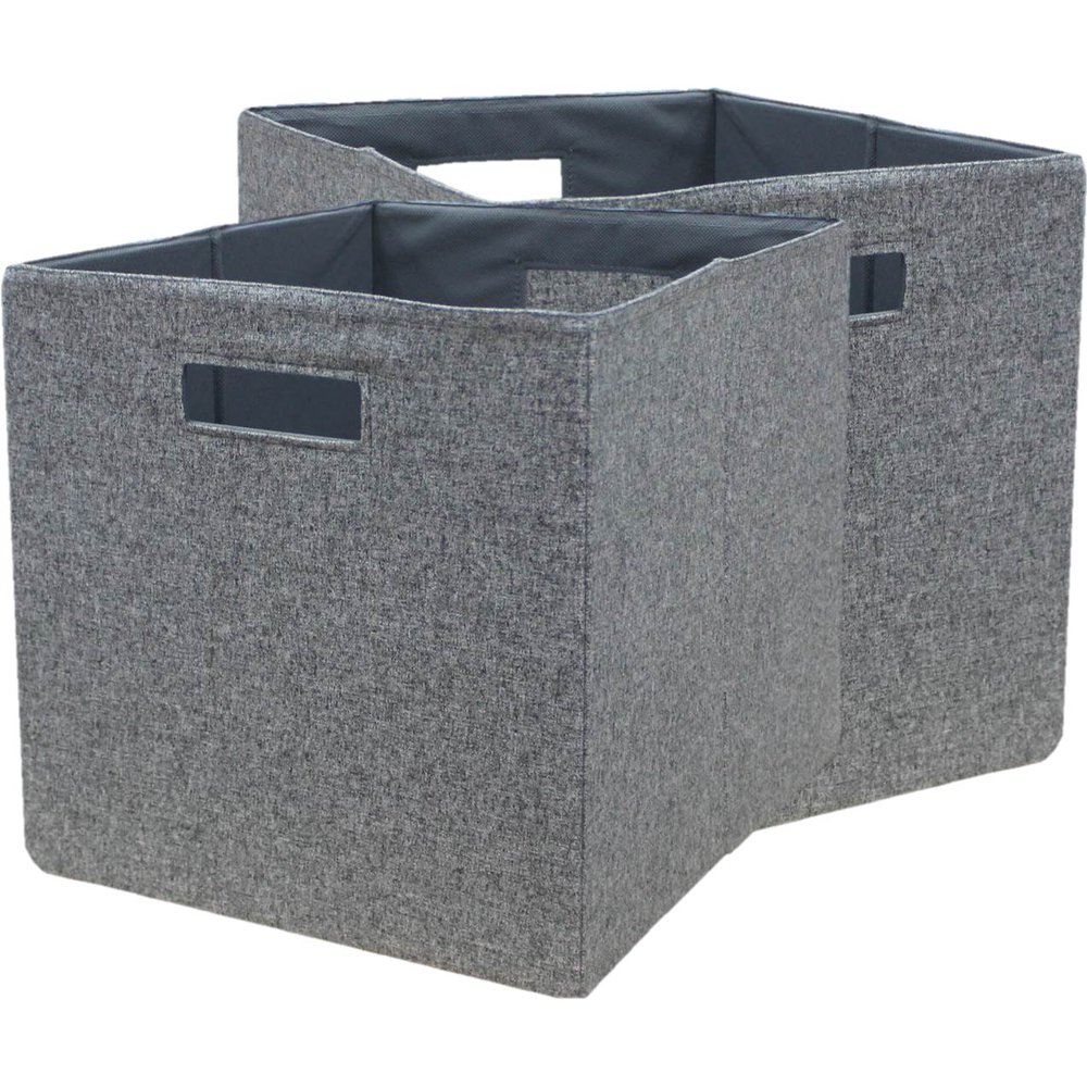 Better Homes & Gardens Fabric Cube Storage Bins (12.75" x 12.75"), Set