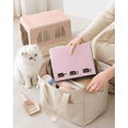 thumbnail image 3 of 1-Pack Disposable Cat Litter Box with Scoop, Foldable Portable Travel Cardboard Litter Tray for Cats, 3 of 5