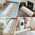 thumbnail image 5 of 2'x6' Rug Runners for Hallways Kitchen, Coastal Seagull Non Slip Entryway Beside Floor Carpet Runner, Summer Beach Ocean Birds Retro Washable Laundry Room Bedroom Throw Rugs Mat for Family Pet, 5 of 8