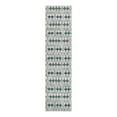 thumbnail image 3 of Unique Loom Outdoor Trellis Collection Area Rug - Cardak (2' x 8' Runner Ivory and Blue/Navy Blue), 3 of 7