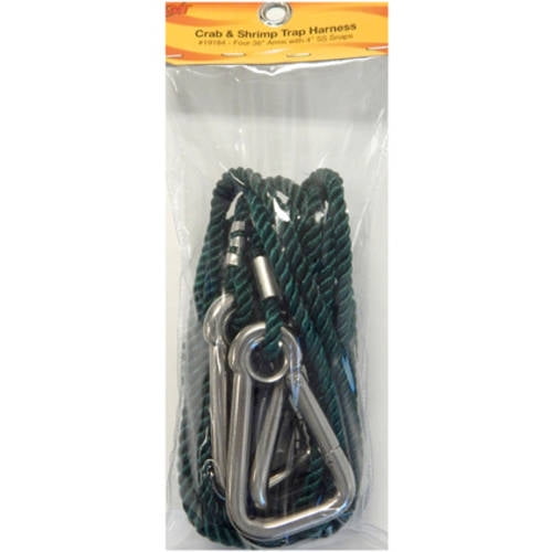 Beau Mac Harness 36" 4-ARM 4" Stainless Steel Snap