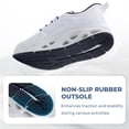 thumbnail image 5 of AOV Womens Wide Toe Box Walking Shoes Arch Support Plantar Fasciitis Tennis Sneakers Casual Athletic Running Shoes WhiteBlack1 Size 7, 5 of 6
