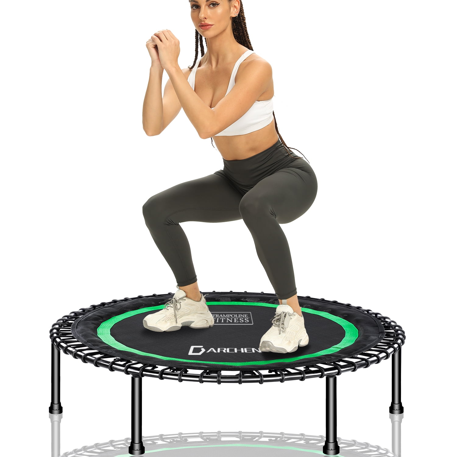 Darchen 450 lbs Mini Trampoline for Adults, Indoor Small Rebounder
