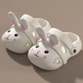 thumbnail image 2 of KPOPLK Kids Boys Girls Cartoon Clogs Slippers Toddler Slip On Lightweight Beach Pool Sandals Size 7,White, 2 of 9